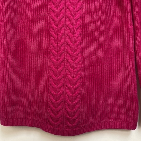 TALBOTS Pink Mock Neck Sweater Lamb’s Wool Women’s Size Small - Picture 4 of 15